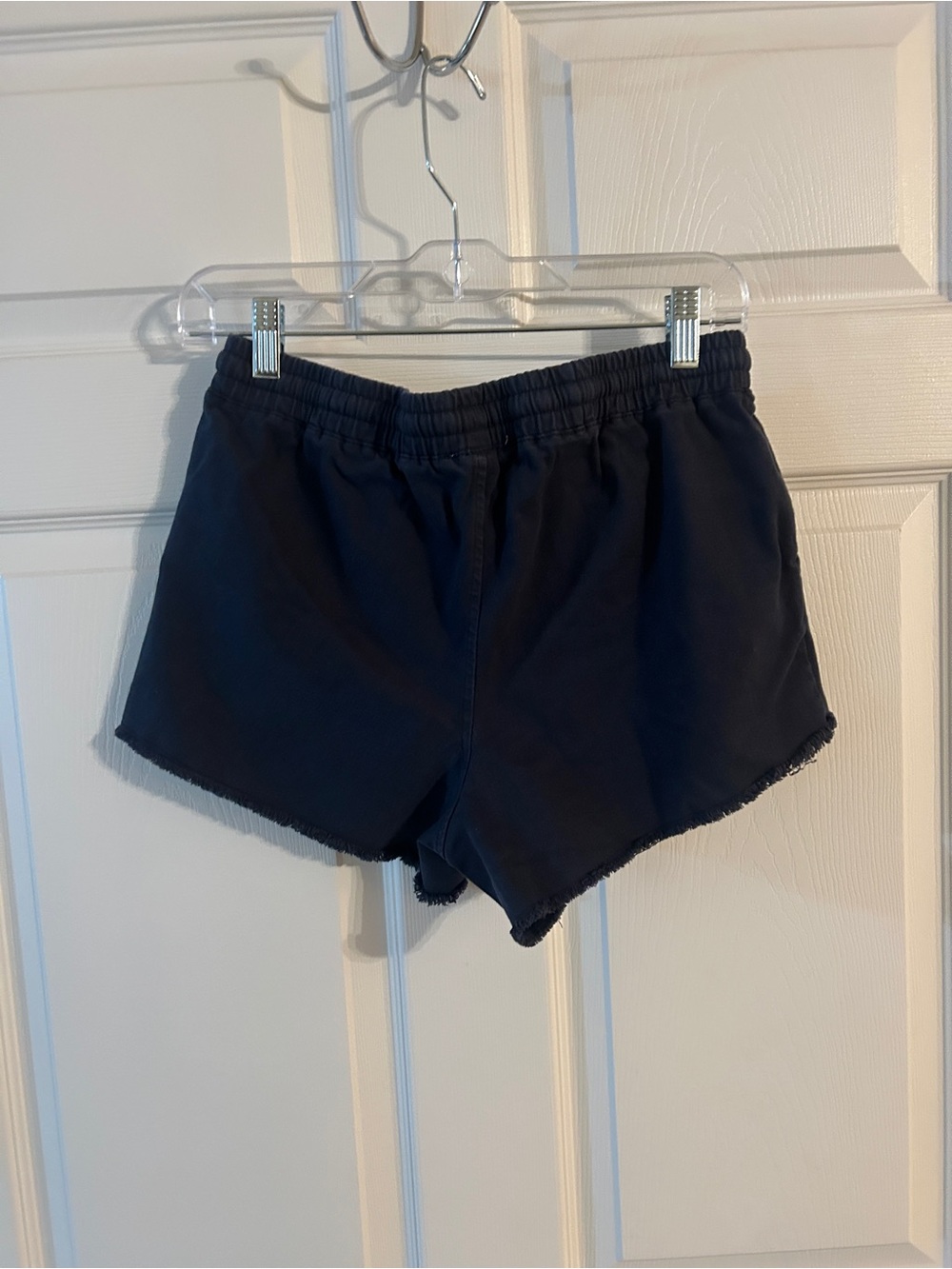 Double Zero Navy Elastic Waist Athletic Shorts